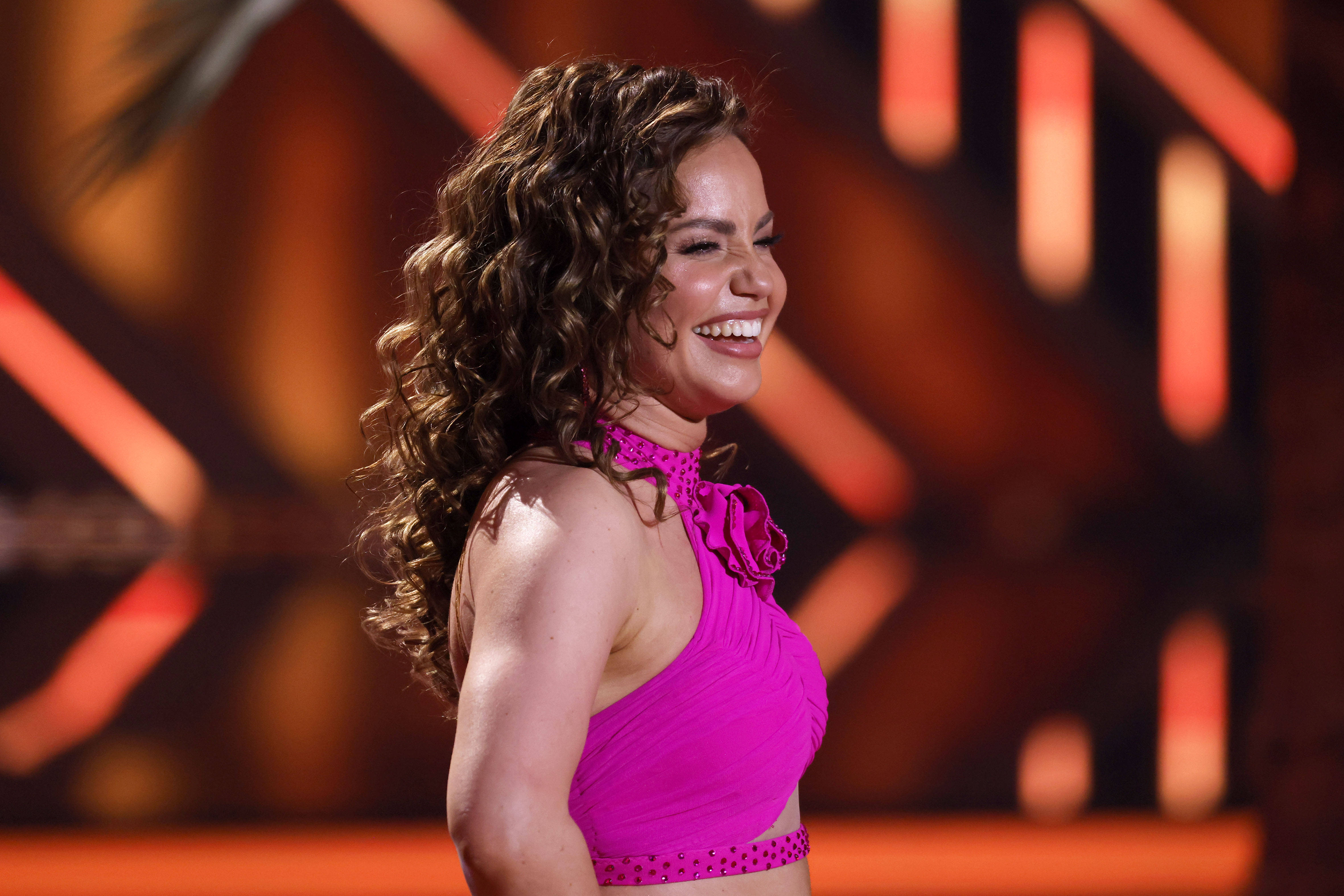 Profitänzerin Christina Hänni bei der 18. Staffel von Let's Dance im Coloneum in Köln